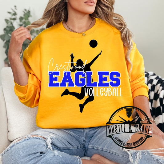 Crestwood Eagles Volleyball Serve