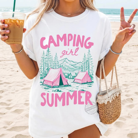 Camping Girl Summer