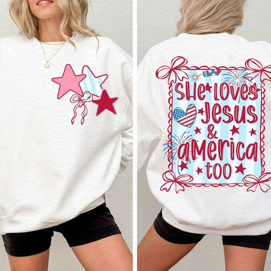 She loves Jesus & America too