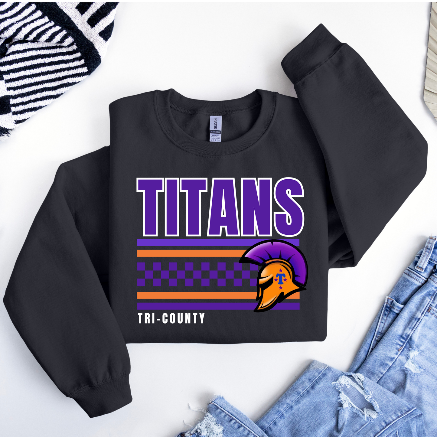 Titans Checkered Tee
