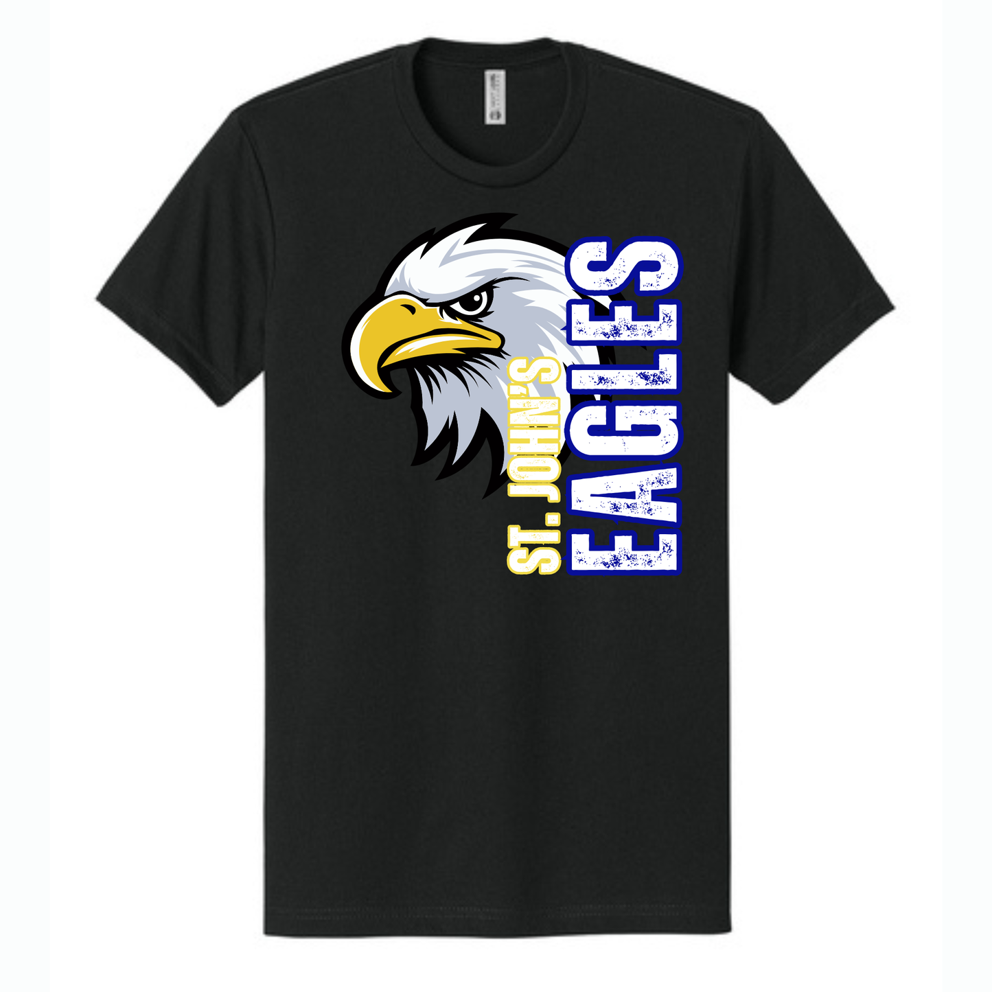 St. John's Eagles Distressed Vertical