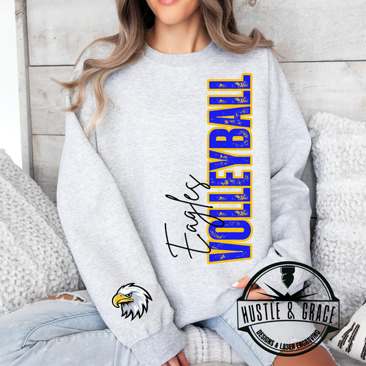 St. John's Eagles Volleyball Distressed