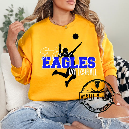 St. John's Eagles Volleyball Serve